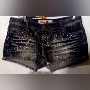 1st Kiss Denim Shorts w/ Decorative Sequins Size 11